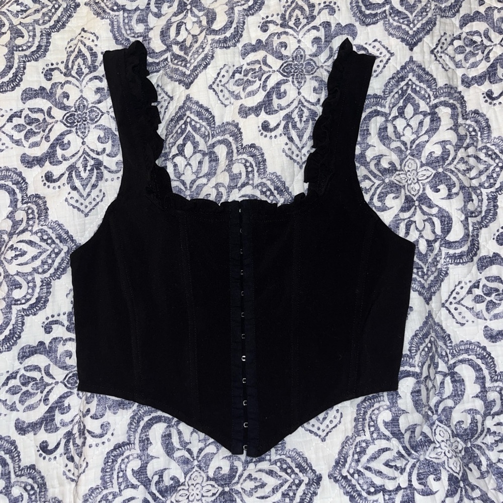 Black corset top size M